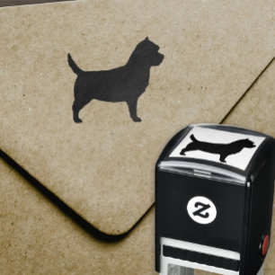 Cairn Terrier Dog Breed Silhouette Self-inking Stamp