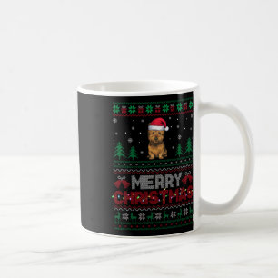 Cairn Terrier Dog Lovers Santa Hat Christmas Tree  Coffee Mug