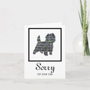 Cairn Terrier Dog Pet Sympathy Card