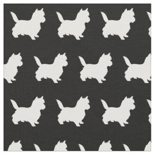 Cairn Terrier Dog Silhouette Pet Fabric