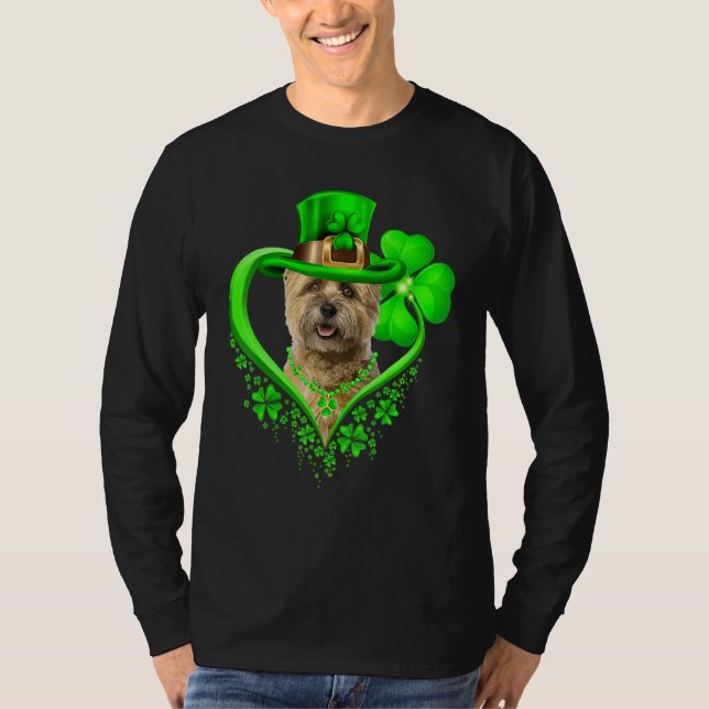 Cairn Terrier Dog St Patricks Day Lover Irish Sham T-Shirt (Front)
