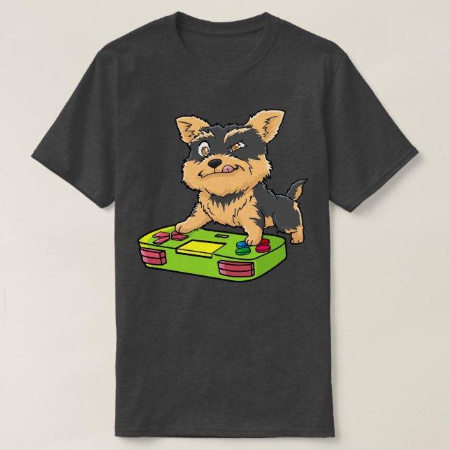 Cairn Terrier Gamepad Kawaii T-Shirt (Design Front)