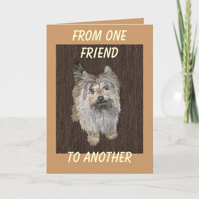Cairn Terrier Greeting Card (Front)