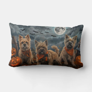 Cairn Terrier Halloween Spooky Lumbar Cushion