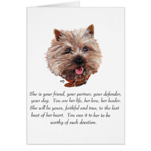 Cairn Terrier Keepsake - FEMALE