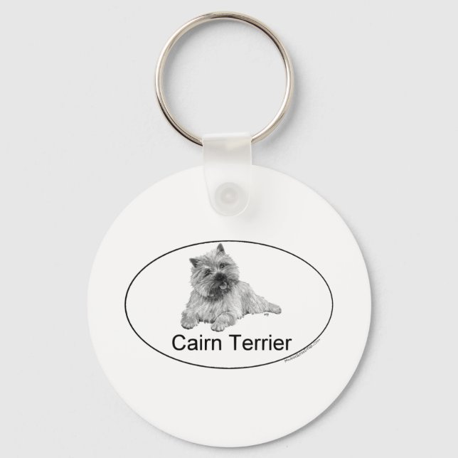 Cairn Terrier Key Ring (Front)