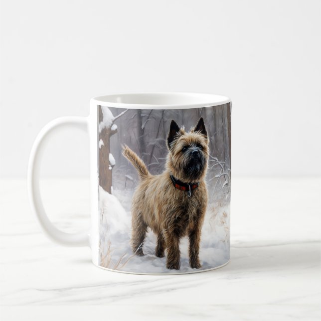 Cairn Terrier Let It Snow Christmas  Coffee Mug (Left)