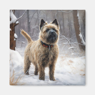 Cairn Terrier Let It Snow Christmas Magnet