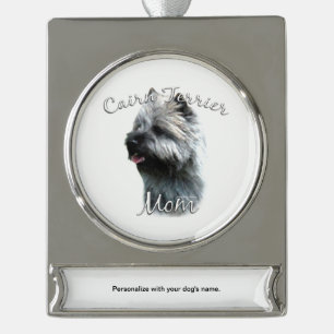 Cairn Terrier Mum 2 Silver Plated Banner Ornament