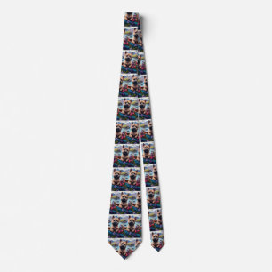 Cairn Terrier on a Paddle: A Scenic Adventure Tie