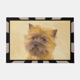 Cairn Terrier Painting - Cute Original Dog Art Doormat