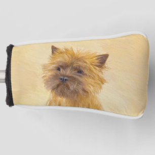 Cairn Terrier Painting - Cute Original Dog Art Golf Head Cover