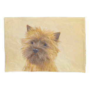 Cairn Terrier Painting - Cute Original Dog Art Pillowcase