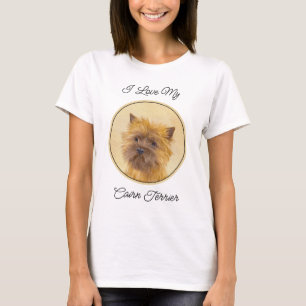 Cairn Terrier Painting - Cute Original Dog Art T-Shirt