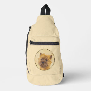 Cairn Terrier Painting Cute Original Pet Dog Art Sling Bag