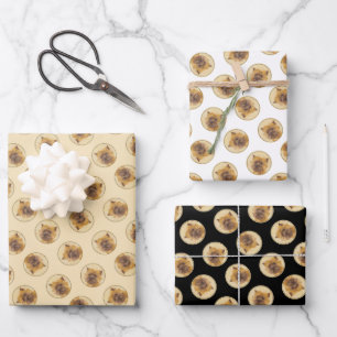Cairn Terrier Painting Cute Original Pet Dog Art Wrapping Paper Sheet