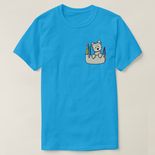Cairn Terrier Pocket Protector T-Shirt (Design Front)