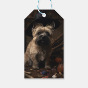 Cairn Terrier Pumpkins Halloween Scary Gift Tags