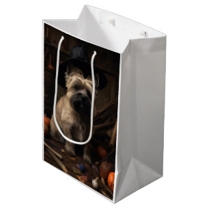 Cairn Terrier Pumpkins Halloween Scary  Medium Gift Bag