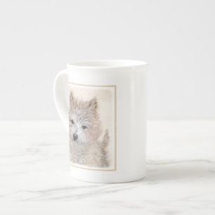 Cairn Terrier Puppy Painting - Original Dog Art Bone China Mug