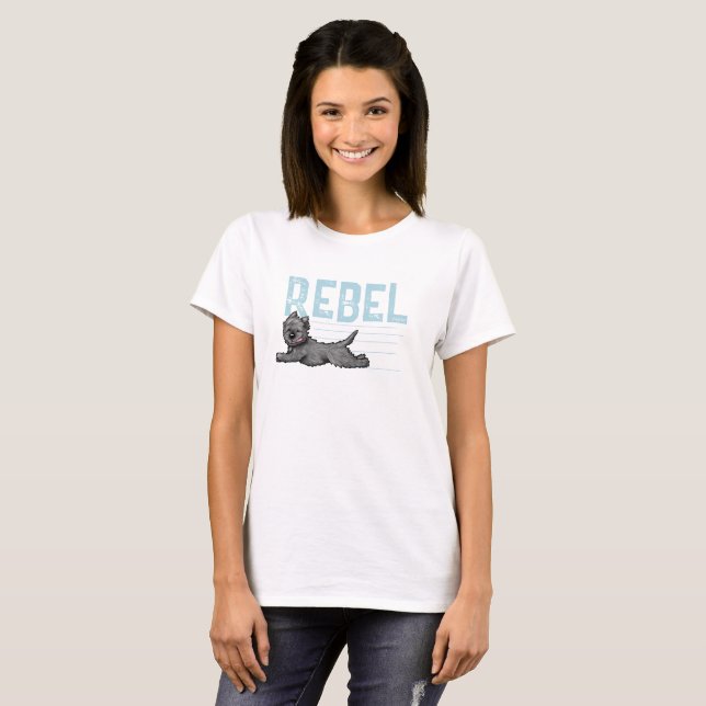 Cairn Terrier Rebel T-Shirt (Front Full)