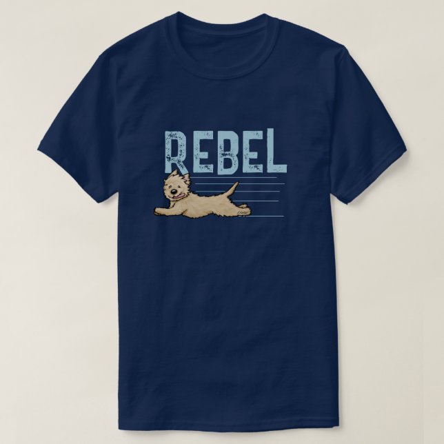 Cairn Terrier Rebel T-Shirt (Design Front)