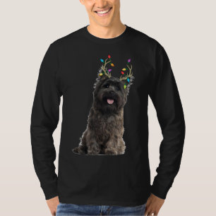 Cairn Terrier Reindeer Christmas Dog T-Shirt