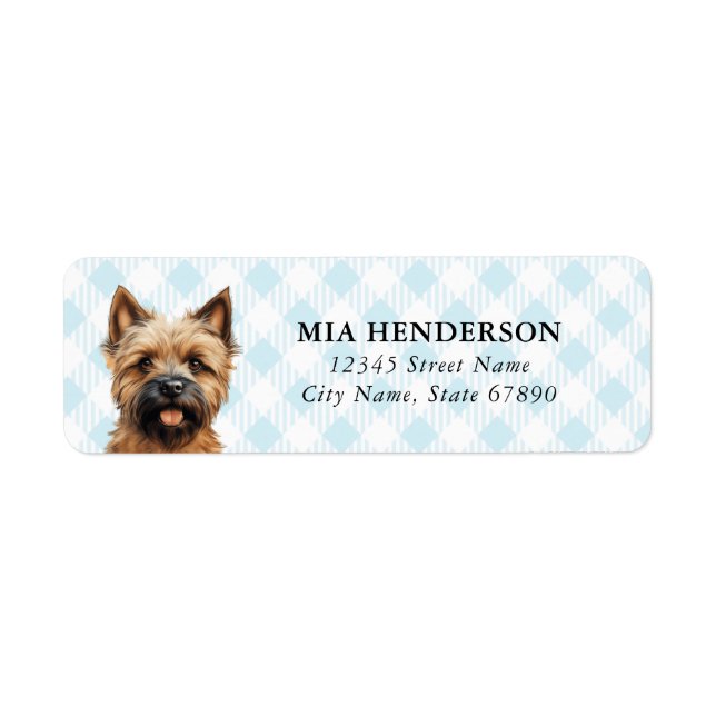 Cairn Terrier Return Address Labels (Front)
