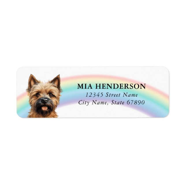 Cairn Terrier Return Address Labels (Front)