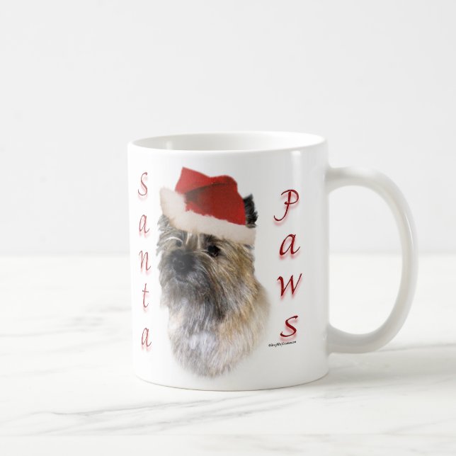 Cairn Terrier Santa Paws Coffee Mug (Right)