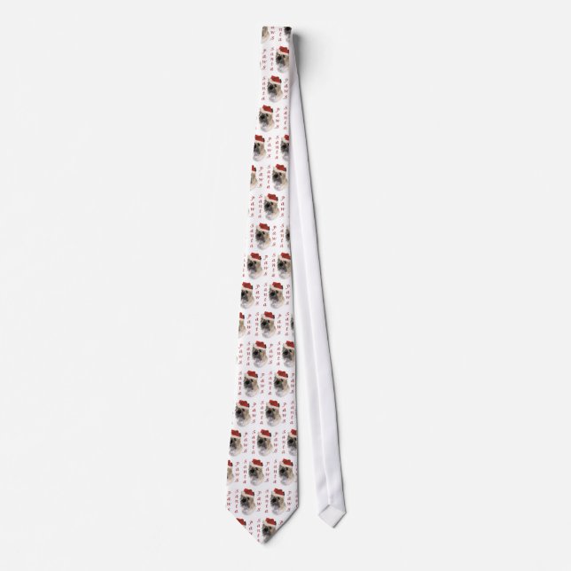 Cairn Terrier Santa Paws Tie (Front)