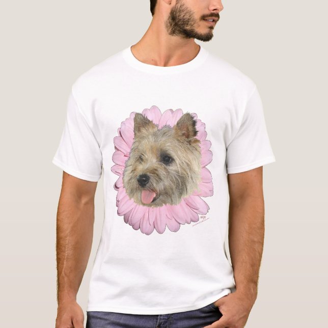 Cairn Terrier Springtime Flower T-Shirt (Front)