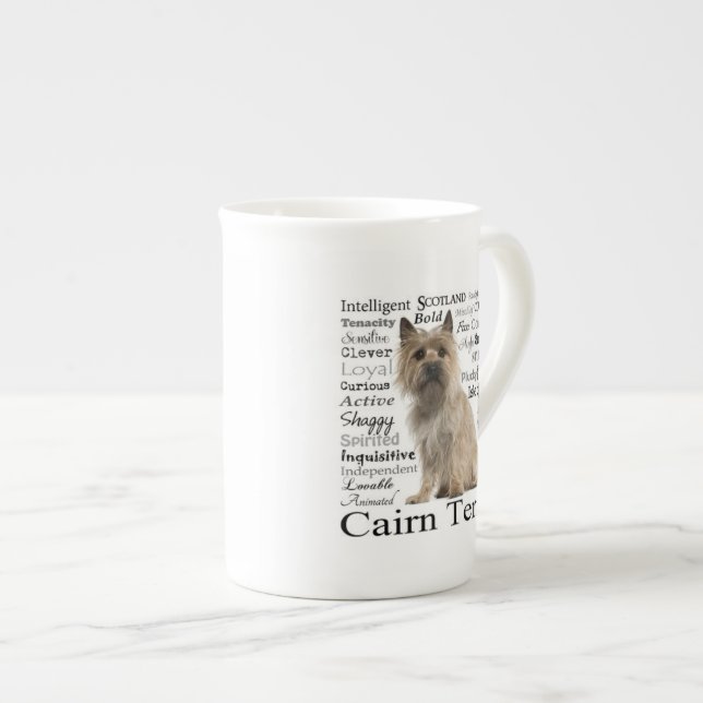 Cairn Terrier Traits Bone China Mug (Front Right)
