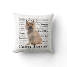 Cairn Terrier Traits Pillow