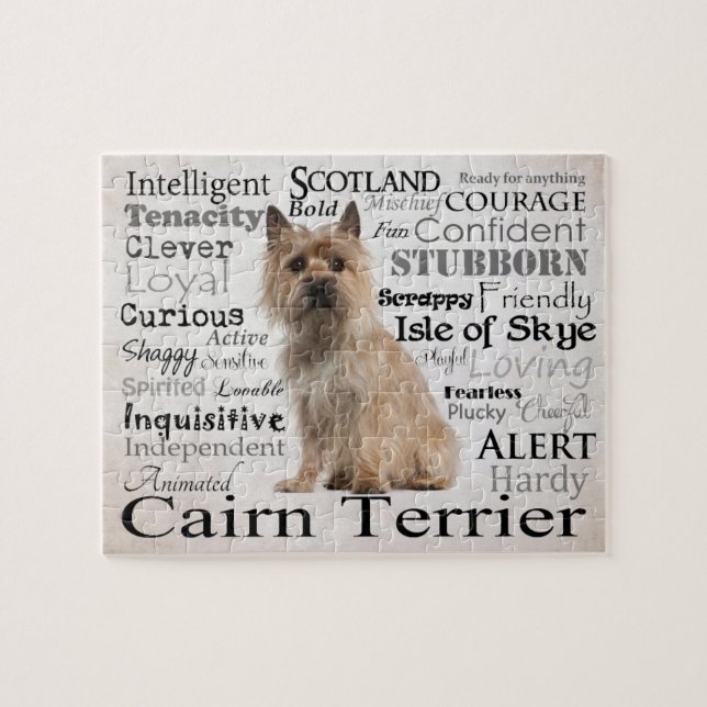 Cairn Terrier Traits Puzzle (Horizontal)