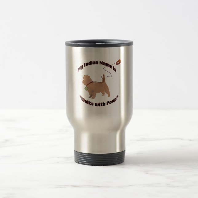 Cairn Terrier Travel Mug (Center)