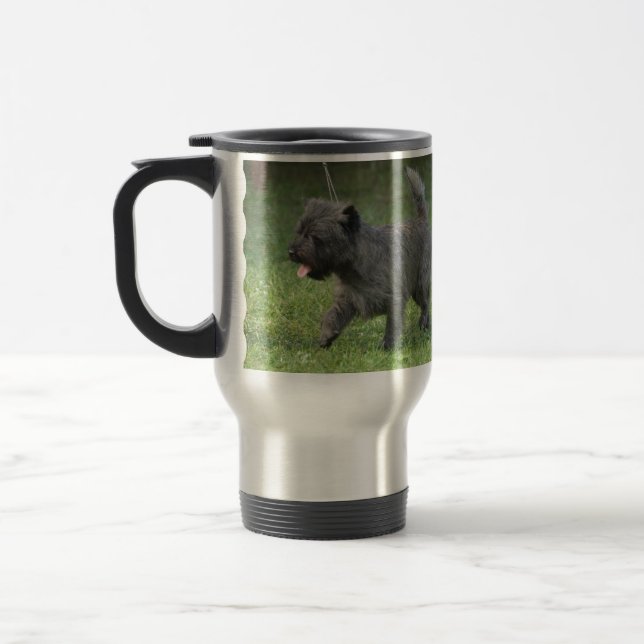 Cairn Terrier Travel Mug (Left)