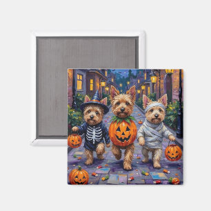 Cairn Terrier Trick-or-Treating Halloween Costumes Magnet