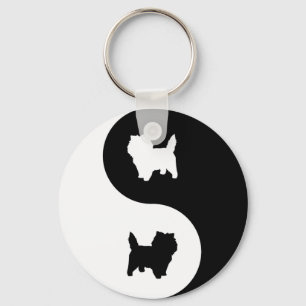 Cairn Terrier Yin Yang Key Ring