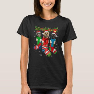 Cairn Terriers Dog Christmas Socks Santa Xmas Pupp T-Shirt
