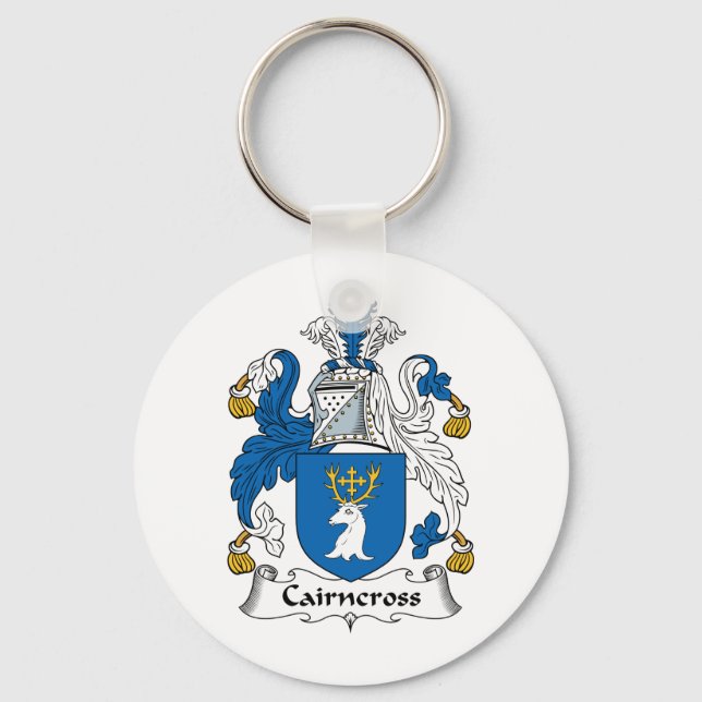 Cairncross Family Crest Key Ring (Front)