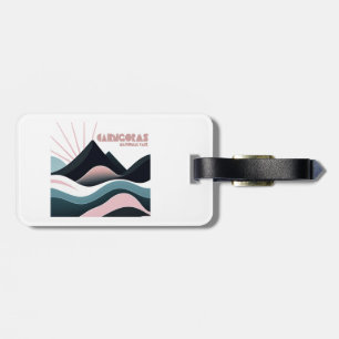 Cairngorms National Park Scotland Coloured Hills Luggage Tag