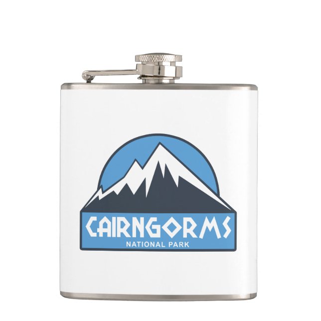 Cairngorms National Park Scotland Hip Flask (Front)