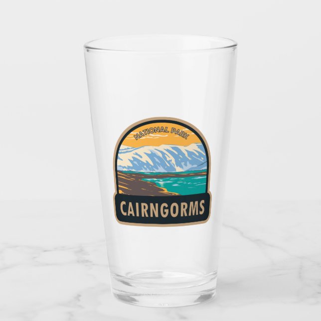 Cairngorms National Park Scotland Loch Etchachan Glass (Front)