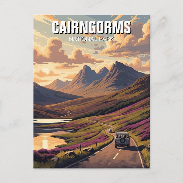 Cairngorms National Park Scotland Postcard (Front)