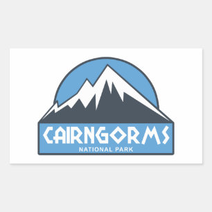 Cairngorms National Park Scotland Rectangular Sticker
