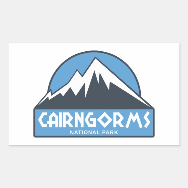 Cairngorms National Park Scotland Rectangular Sticker (Front)
