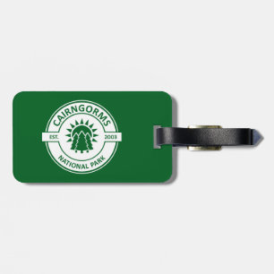 Cairngorms National Park Scotland Sun Trees Luggage Tag