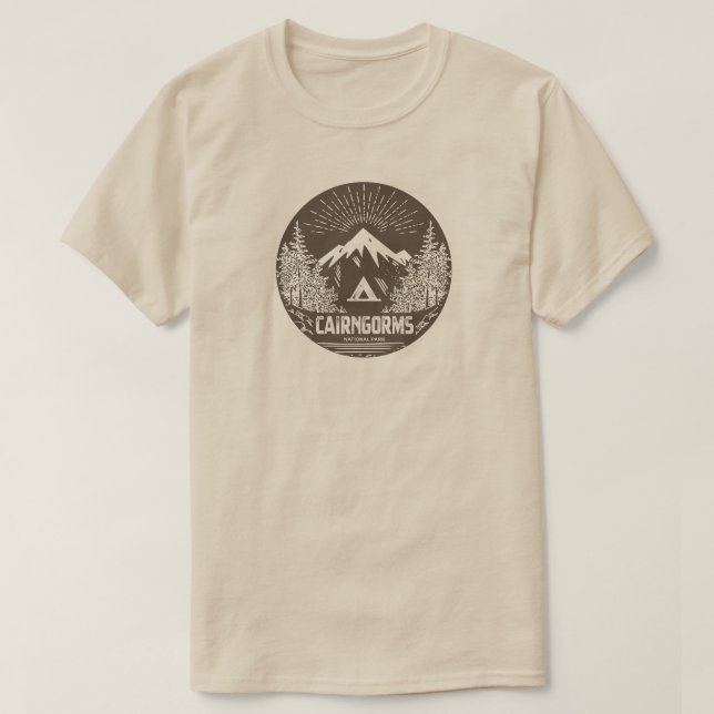 Cairngorms National Park Scotland T-Shirt (Design Front)