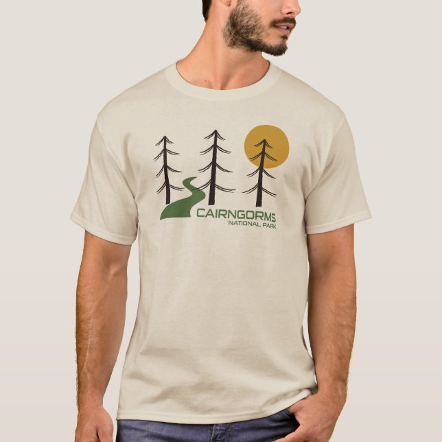 Cairngorms National Park Scotland Trail T-Shirt (Front)